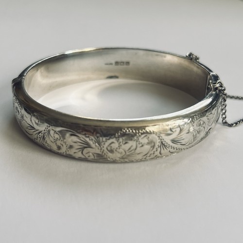 Sterling silver bangle - sterling,