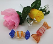 2 Glass Sweets Approx 7cms &