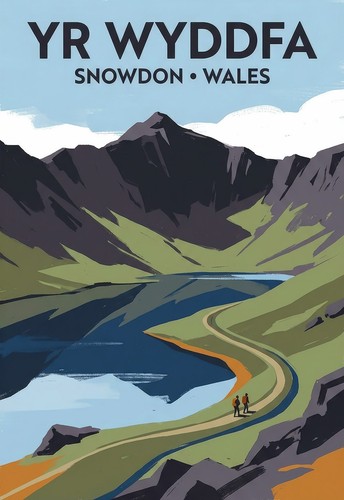 Travel poster wyddfa - poster,