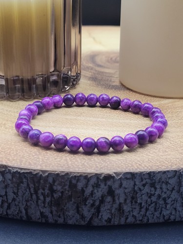 Purple sugilite 6mm - purple,