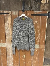 Panda Noah Marl-Knit Jumper Crew Neck Contrasting Trim Wool Men's XL