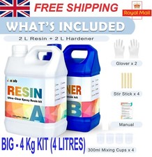 4L 4Kg Epoxy Resin Starter Kit