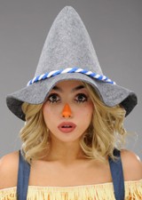 Grey Scarecrow Hat Adut Size