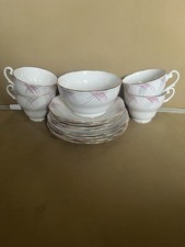 Royal Standard pink and grey