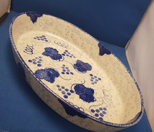 Poole Pottery Blue Vine large