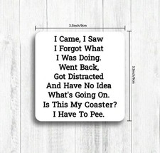 1 Piece  Funny Wooden Coasters For Drinks  - Size 9cm 