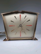 Smiths Sectric Vintage Brass Clock Collectable For Repair Parts Display Design