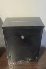 Copenhagen letter box wall Mountable With Keys/Black