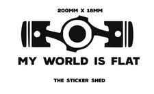 World flat boxer engine - flat,