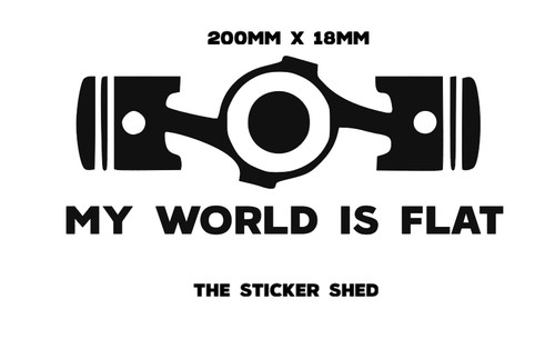 World flat boxer engine - flat,