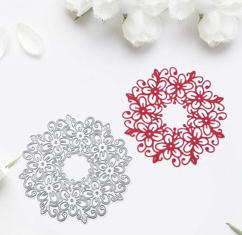 Flower circle metal cutting - metal,