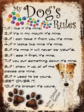 MY DOG'S RULES RETRO STYLE