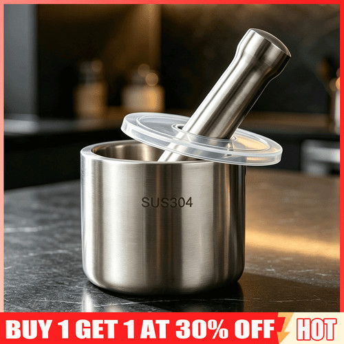 Stainless steel mortar - stainless,