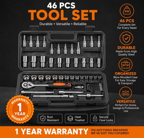 Piece socket set 4 - set,, 1/4”