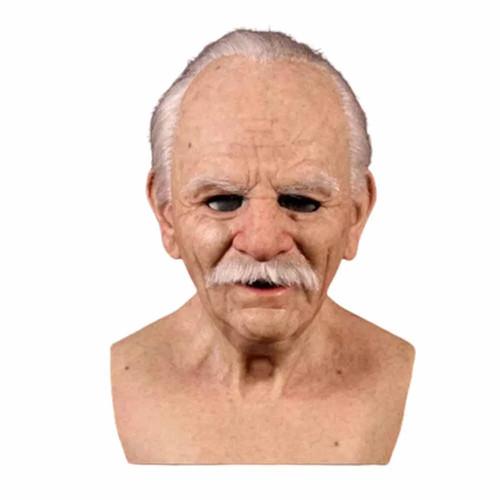 Real head mask old - head, man