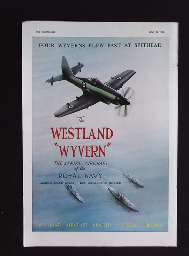 Original 1953 advert westland - original,