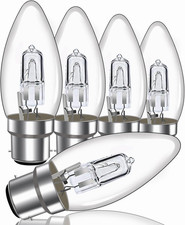 42W B22 Candle Bulbs Dimmable C35 Bayonet Cap Candle Bulbs 650LM Warm White 2700