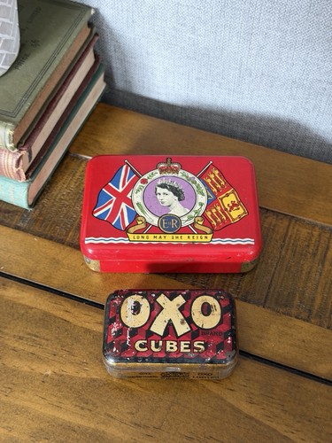 Pair vintage oxo cube - pair,
