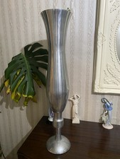 Large Metal Silver Colour Vase