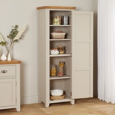 Downton Grey Painted Single Shaker Kitchen Pantry Cupboard - DT74-KIT
