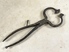 ANTIQUE IRON BLACKSMITH FORGED SUGAR SCISSORS CUTTERS GEORGIAN