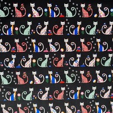 Colourful cats print - colourful,