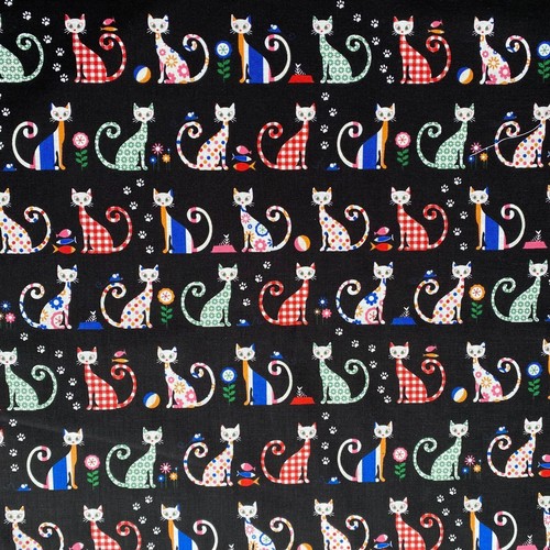 Colourful cats print craft - print,