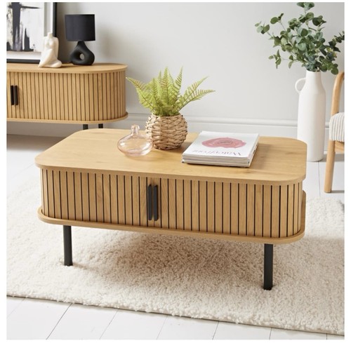 Kristen modern oak - , slatted