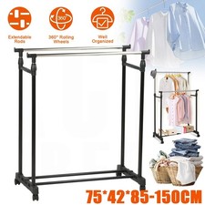 Heavy Duty Double Clothes Rail
