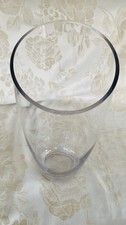 Large Thick Angled Glass Vase