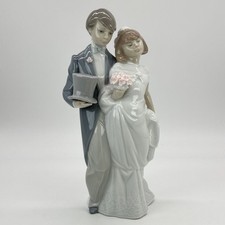 LLADRO Figurine ~ WEDDING BELLS ~ Bride & Groom #6164 –  Excellent Condition 