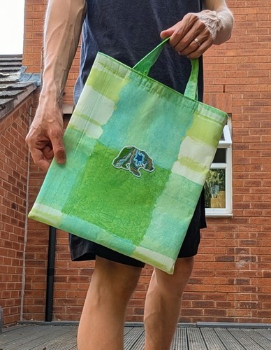 Upcycled handmade medium - handmade, tote