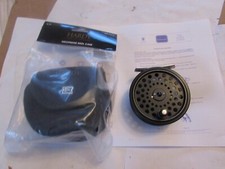 A1 excellent hardy alnwick ultralite disc 6 trout fly fishing reel 3.25" + pouch