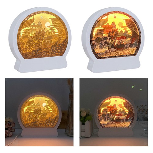 Papercut night light shadow - night,