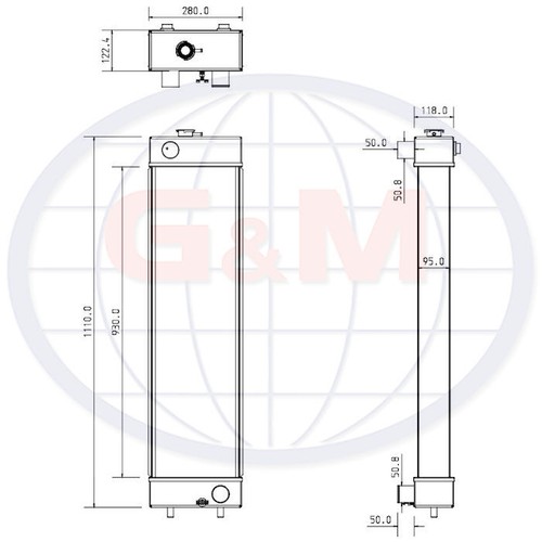 Radiator for komatsu wheeled - radiator,