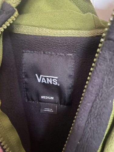 Vans green and black fleece - vans,