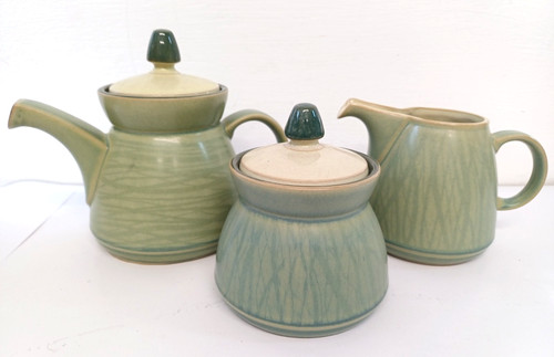 Denby calm teapot milk jug - denby,