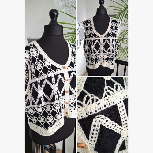 Black ladies waistcoat - black,