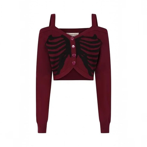 Banned ligeia cardigan - banned, gothic