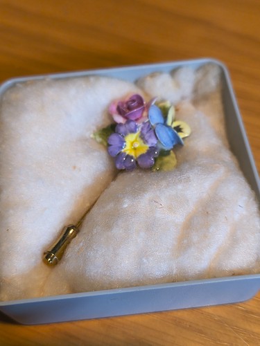 Bone china flower lapel hat - china, 3