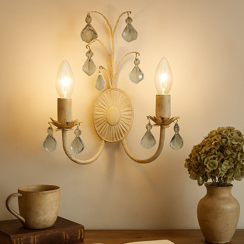 Sophia cream gold arm wall - &,