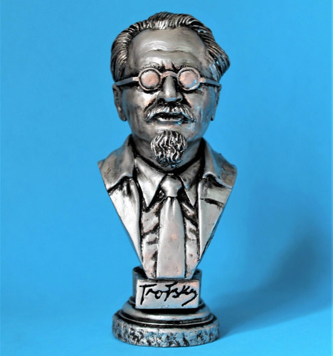 Leon trotsky silver - trotsky, bust