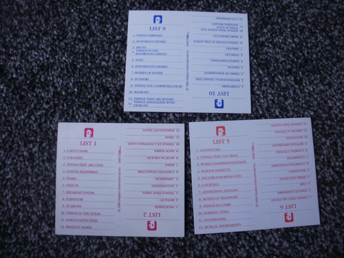 The game scattergories - scattergories,
