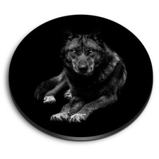 1x Round Fridge MDF Magnet