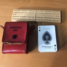 John Waddington Ltd  Travel Cribbage Set In Pouch