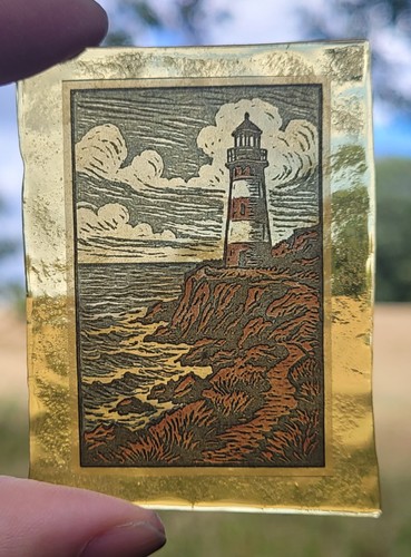 Stained glass lighthouse - stained,
