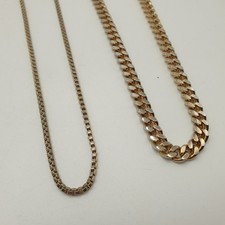 2 x 24" Long Chunky Gold Tone