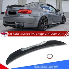 FOR 2007-13 BMW 3 SERIES E92 COUPE PSM STYLE REAR BOOT TRUNK SPOILER CARBON LOOK