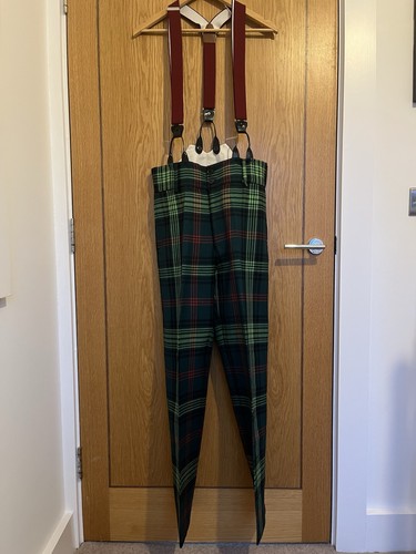 Men tartan trousers - tartan, and