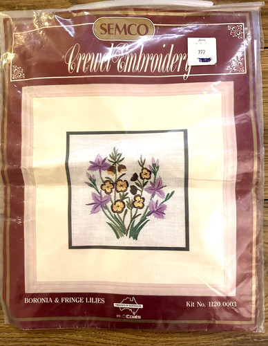 Crewel embroidery kit coats - embroidery,